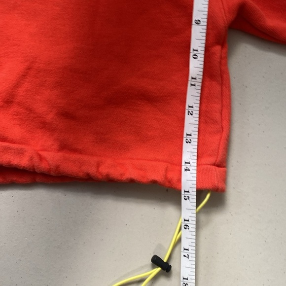 Gola Classic Orange cropped crew neck Sweatshirt free size - Picture 8 of 9